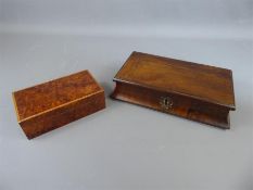 A Burr Walnut Wooden Box