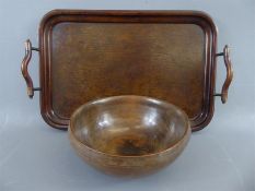 An Antique Oak Tray