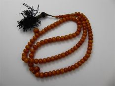 Butterscotch Amber-Style Beaded Necklace