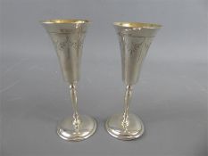 A Pair of Silver Goblets