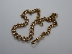 An Antique 9ct Graduated Fob Chain