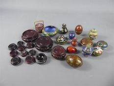 A Quantity of 20th Century Cloisonne Miniatures