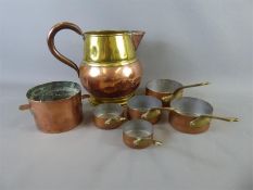 A Copper and Brass Ale Jug