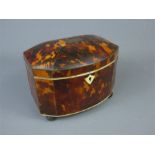 Georgian Tortoiseshell Tea Caddy