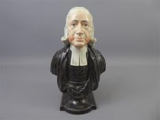 A Porcelain Bust of John Wesley