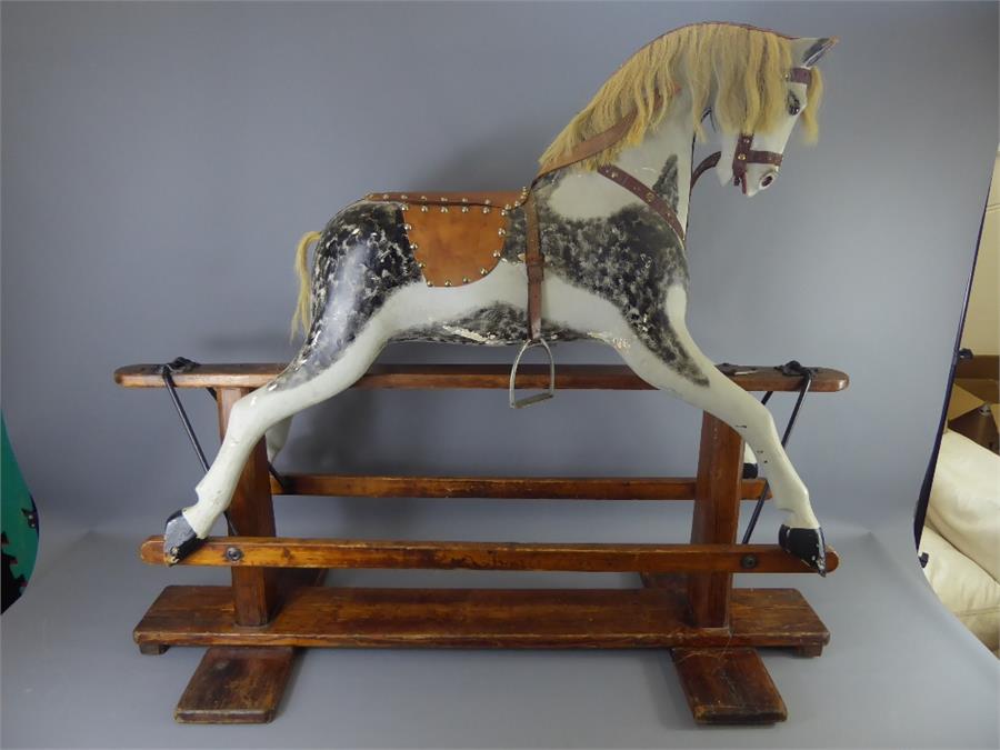 A Vintage Dapple Grey Rocking Horse - Image 2 of 2