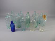 A Collection of Vintage Chemist Medicine Bottles