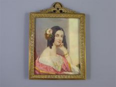 A Fine 19th Century Portrait Miniature