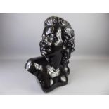 An Arnora Black-Glazed Bust