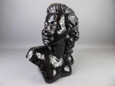 An Arnora Black-Glazed Bust