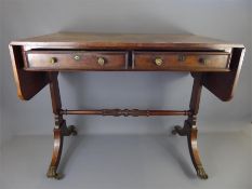 A Mahogany Drop-leaf Hall Table