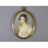 A Fine 19th Century Oval Portrait Miniature