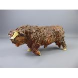 A Sovey Arts Highland Bull Figurine