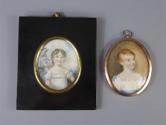 A Fine 19th Century Oval Portrait Miniature