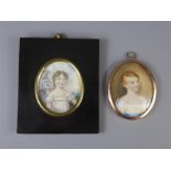 A Fine 19th Century Oval Portrait Miniature