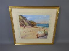 Michael Crawley, A Cornish Beach Scene