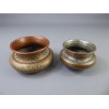 Two Persian Safavid Copper Bowls