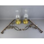 A Pair of Victorian Oil Lamps.