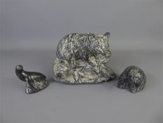 Inuit Soapstone Style Carved Figurines