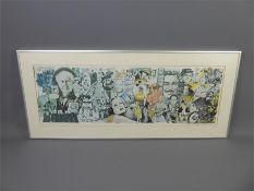 A Print of Artist Reg Cartwright's 'The Movies'