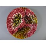 Thomas Forester Majolica 'Begonia Leaf' Comport