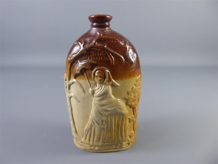 Stephen Green Lambeth Doulton Mr and Mrs Caudle Reform Flask - Image 2 of 3
