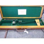 E.M. Reilly Oak and Leather Gun Case