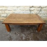 An Oak Three Plank Coffee Table