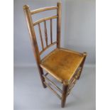 Six Early 19th Century Oak Kitchen Chairs