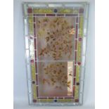 An Antique Decorative Stained Glass Panel