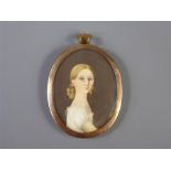 A Fine 19th Century Oval Double Portrait Miniature