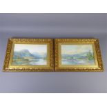 M. Crouse (fl. 1889-1907) A Pair of Watercolours