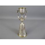 Circa 1900 Continental Silver Plated Wager Cup