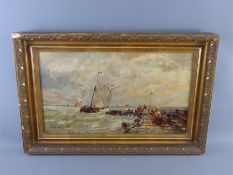 F. Stanton, Dieppe France, An Original Oil on Canvas