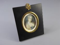 A Fine 19th Century Portrait Miniature