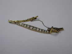 An 18ct Yellow Gold and Platinum Diamond Cocktail Bracelet