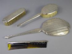 A Silver Vanity Set