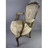 A Pair of French Bergere Salon Chairs