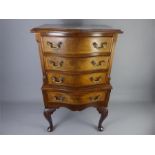 A Vintage Mahogany Bow-Fronted Chest of Drawers