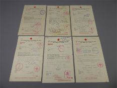 Channel Island WWII Occupation Red Cross Message Forms X 12