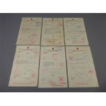 Channel Island WWII Occupation Red Cross Message Forms X 12