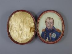 A 19th Century Oval Portrait Miniatures
