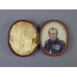 A 19th Century Oval Portrait Miniatures