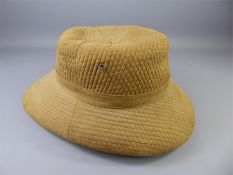 A Circa 1920's British Army Cotton Padded Pith Helmet