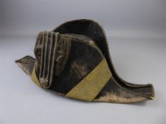 A Late 19th Century Naval Bicorn Cocked Hat