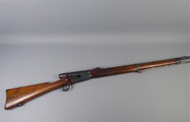 A Swiss Vetterli Bolt Action Ten Shot Rifle