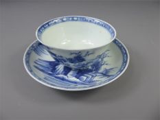 A Christie's Nanking Cargo-Ware Tea Bowl and Saucer