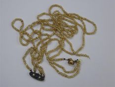 An Antique Four-Strand Lady's Seed Pearl Necklace