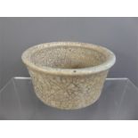 A Cream Raku Pottery Bowl