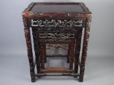 Antique Chinese Hardwood Nest of Tables